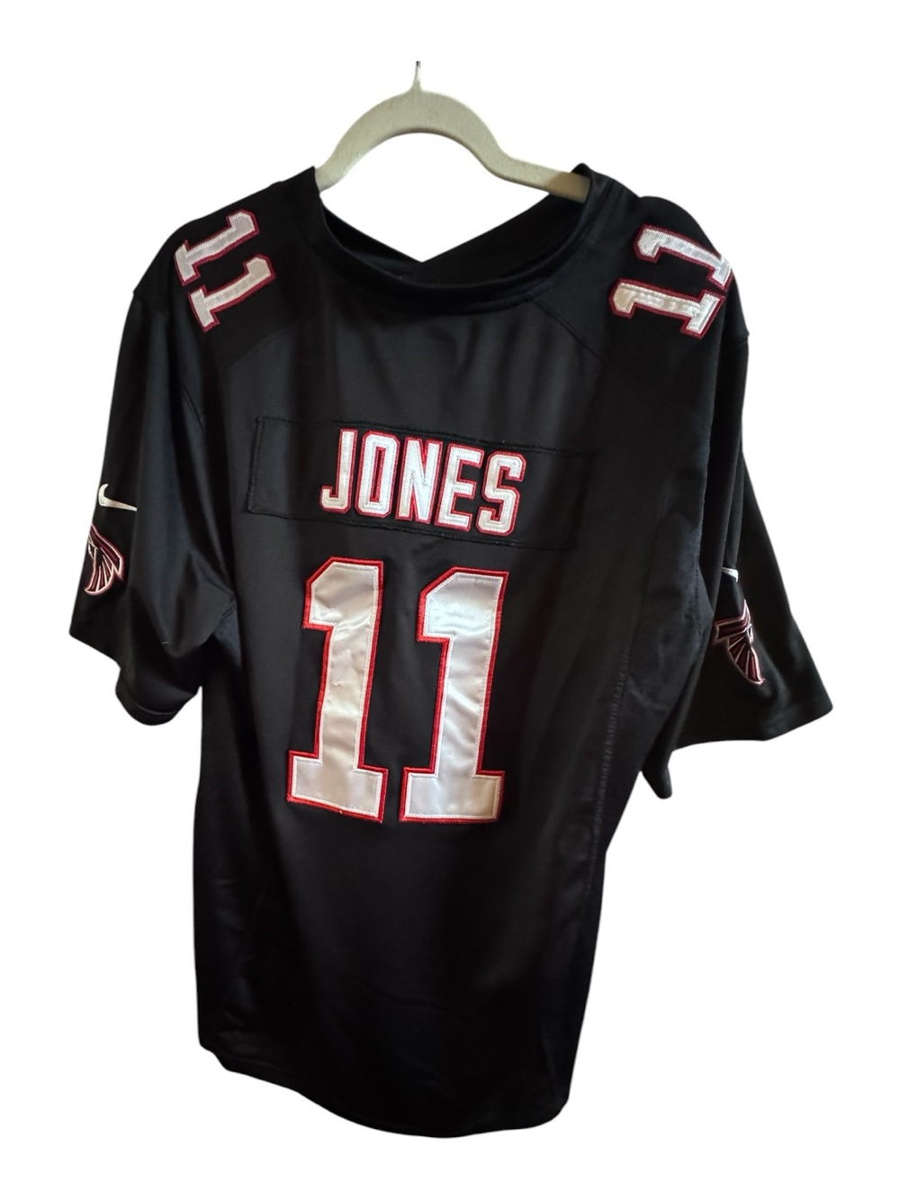 Nike Julio Jones Sz Large Atlanta Falcons Black Short Sleeve Jersey NFL Football - Picture 6 of 8